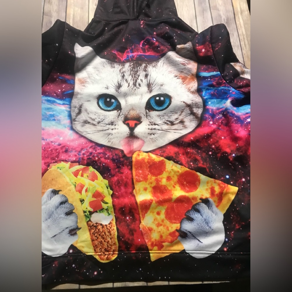 Pizza Taco cat sweatshirt